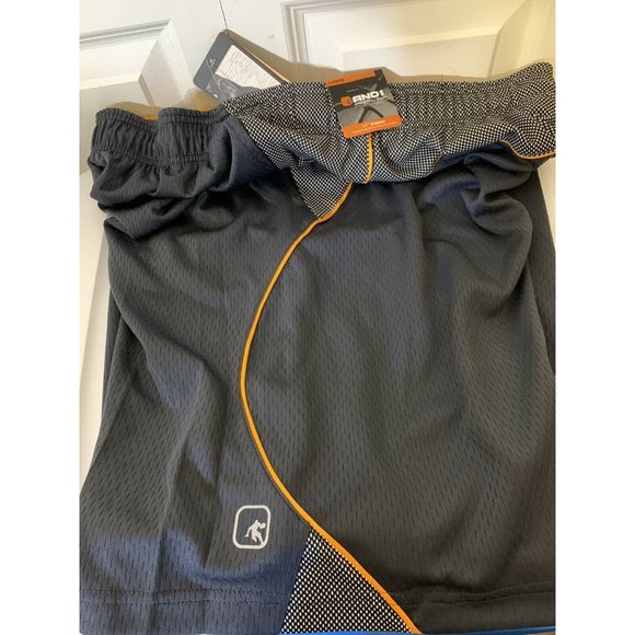 NEW AND1  Men's Sz L Long Mesh Basketball Shorts Gray‎ NWT - Picture 1 of 7